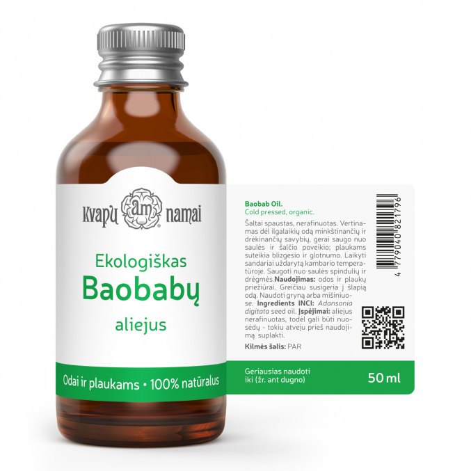Baobabų aliejus, sudėtis