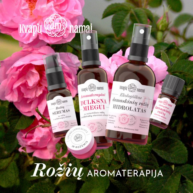 Aromatherapy Cosmetics With Roses Preservative Free