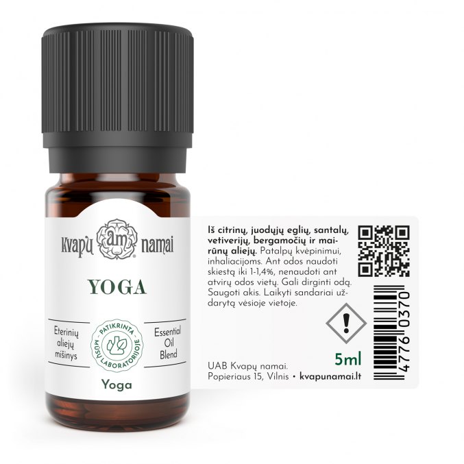 YOGA aromatherapeutic essential oils blend
