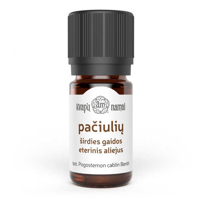 Patchouli essential oil, heart note