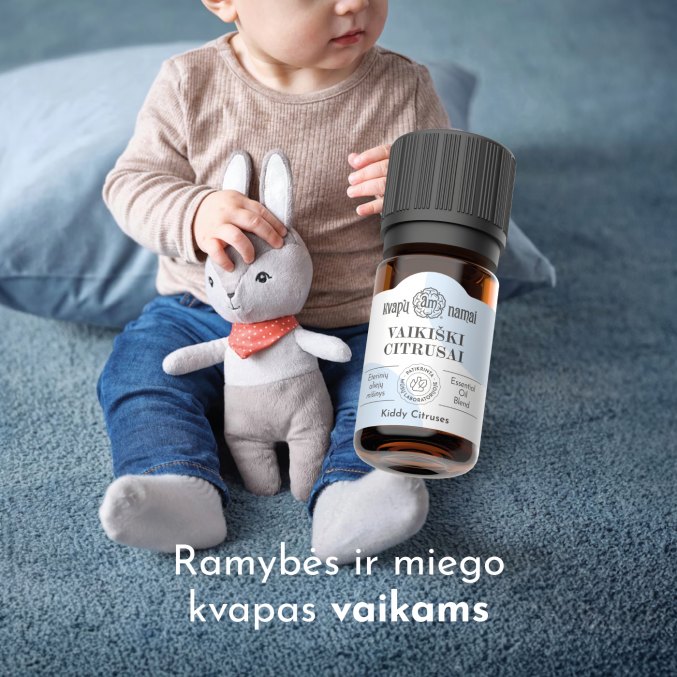 VAIKIŠKI CITRUSAI aromaterapinis eterinių aliejų mišinys