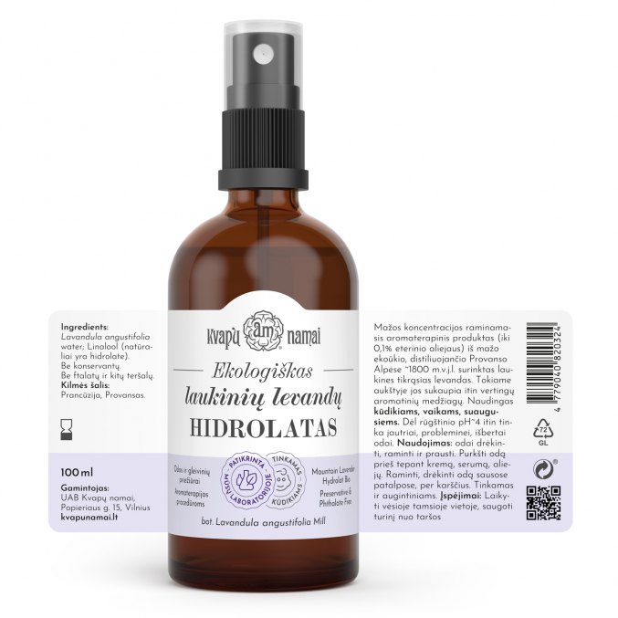 Wild Lavender Hydrolat (Lavender Water) without phthalates