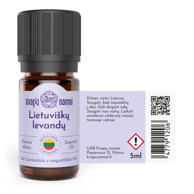 Lithuanian true lavender essential oil (limited quantity, 2025 harvest)