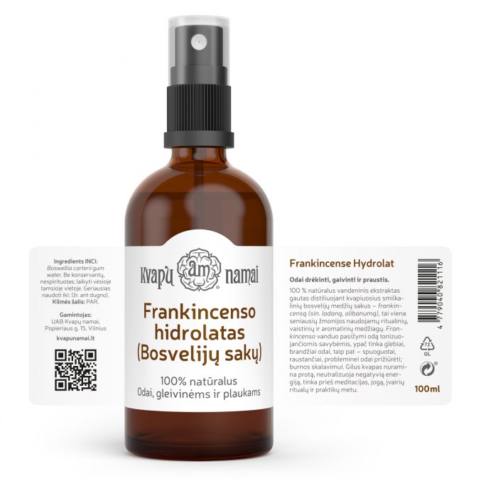 Frankincense, olibanum hydrolat. SAR