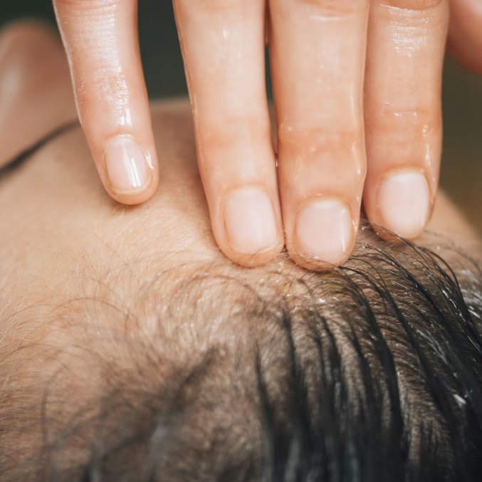 Scalp massage is very important for striong and lush hair