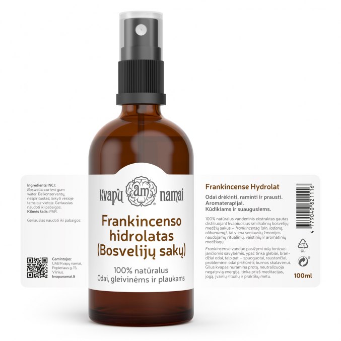 Frankincense, olibanum hydrolat