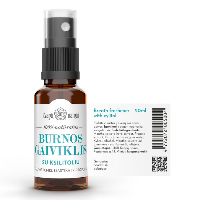 Burnos gaiviklis su ksilitoliu 20ml