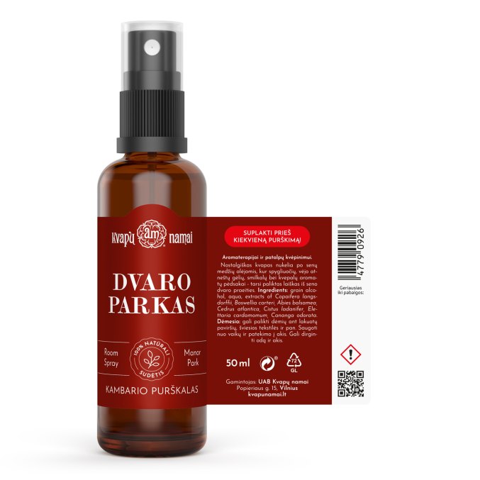 DVARO PARKAS natūralus purškiamas aromatinis mišinys