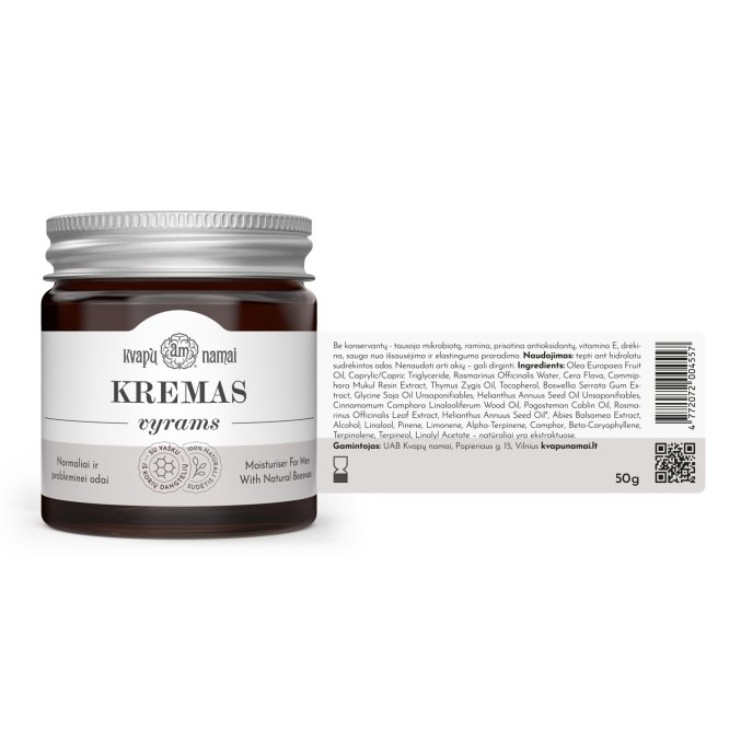 Natural Men's Skin Moisturizer Cream
