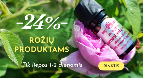 Rožių produktams -24 proc.