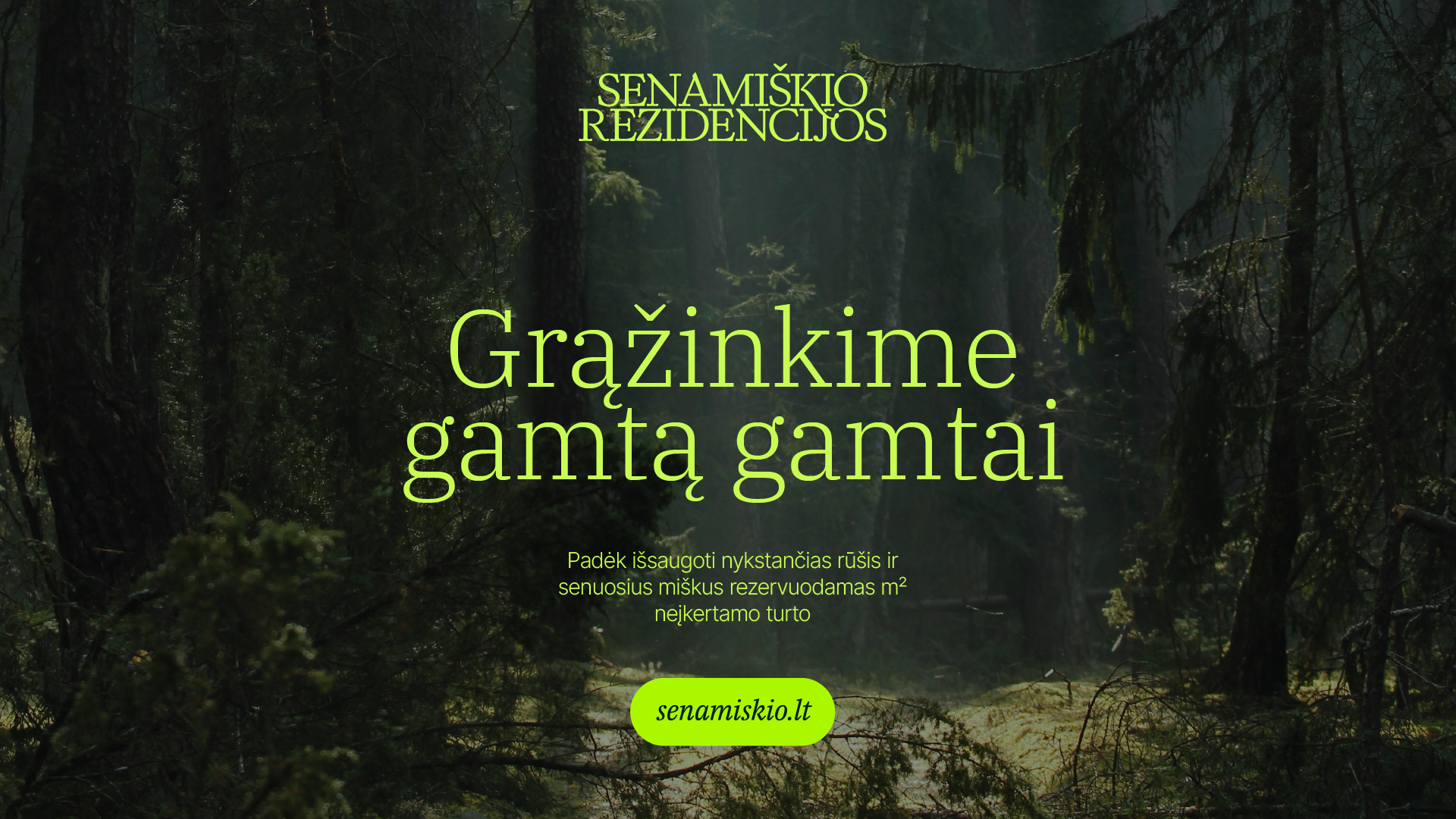 Sengirės paramos projektas