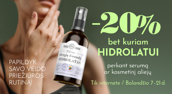 Nuolaida hidrolatui, perkant serumą/ aliejų